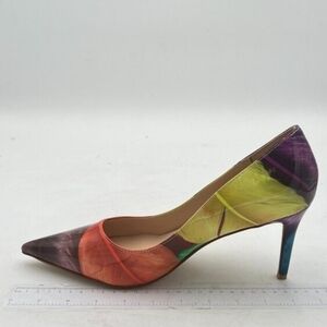 NEW YDN Abstract 'Feather' Printed Heels